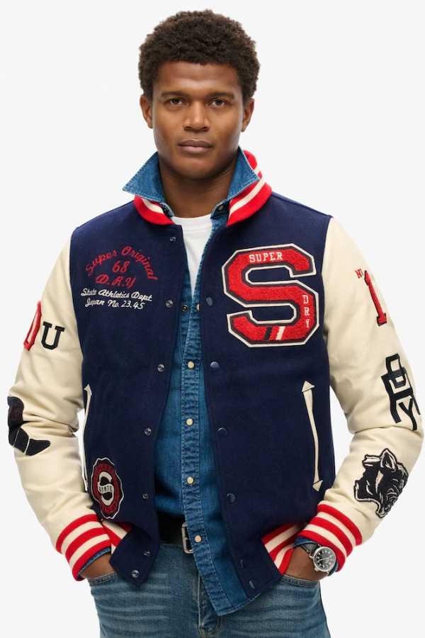 Men Superdry College Varsity Jacket