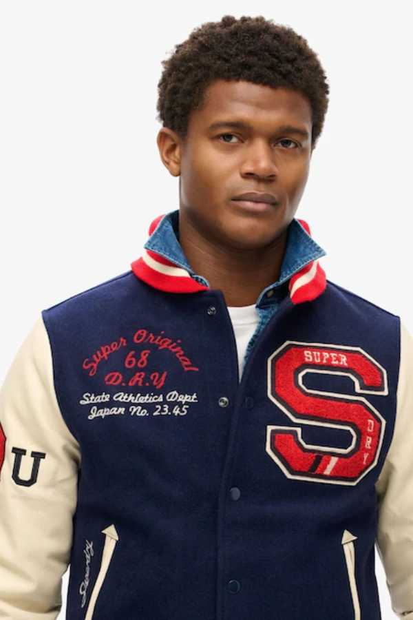 Men Superdry College Varsity Jacket