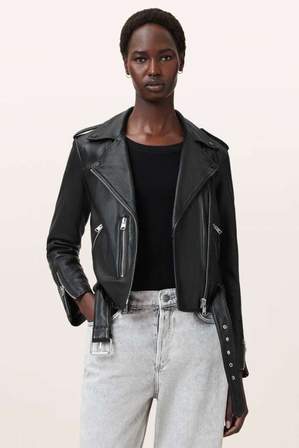 Balfern Leather Biker Jacket