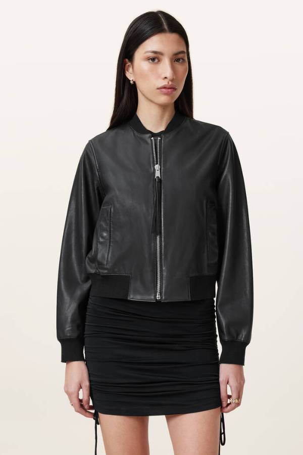 Orten Leather Bomber Jacket