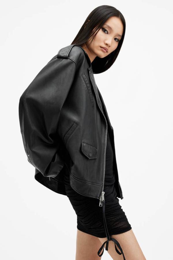 Daylen Leather Biker Jacket