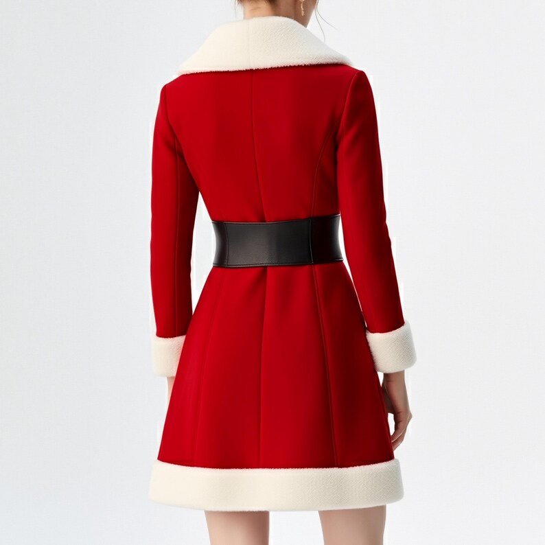 Christmas Santa Women Coat - Leathers Jackets