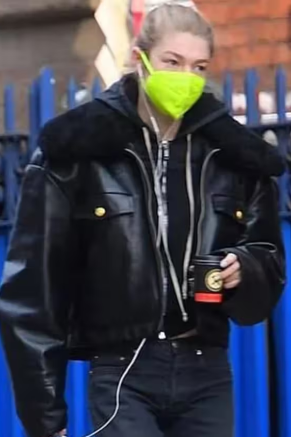 Hunter Schafer Leather Jacket