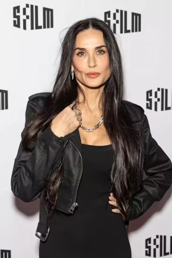 demi moore leather jacket
