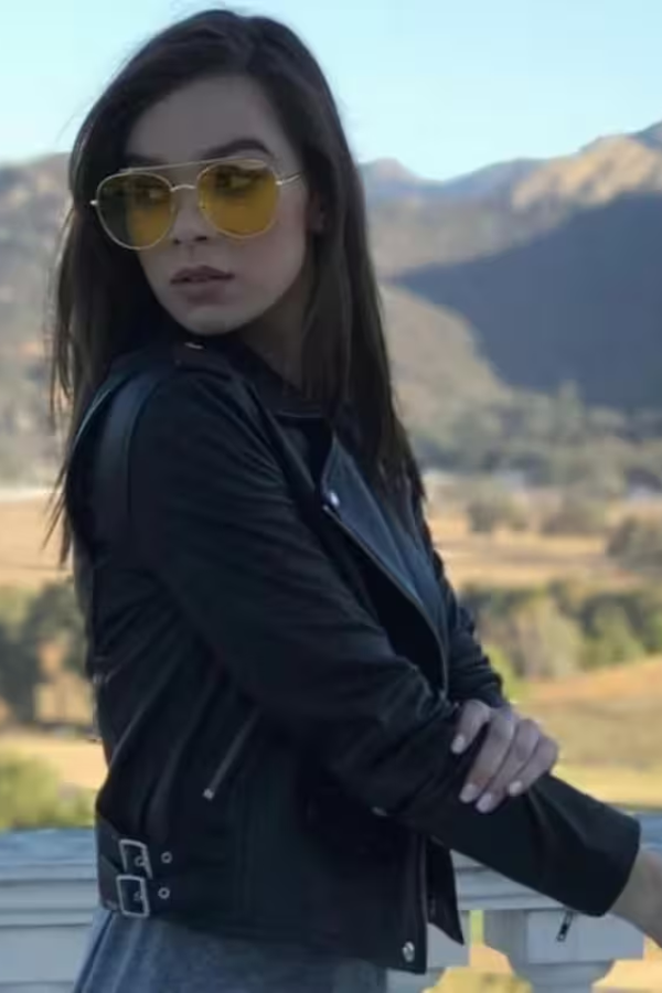 hailee steinfeld leather jacket