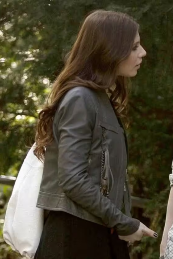 michelle trachtenberg georgina black jacket