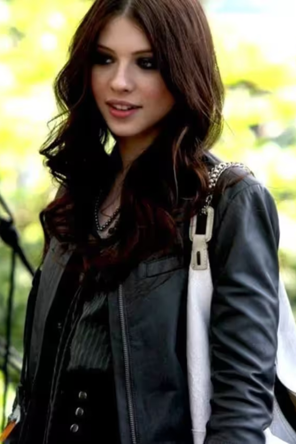 michelle trachtenberg georgina leather jacket