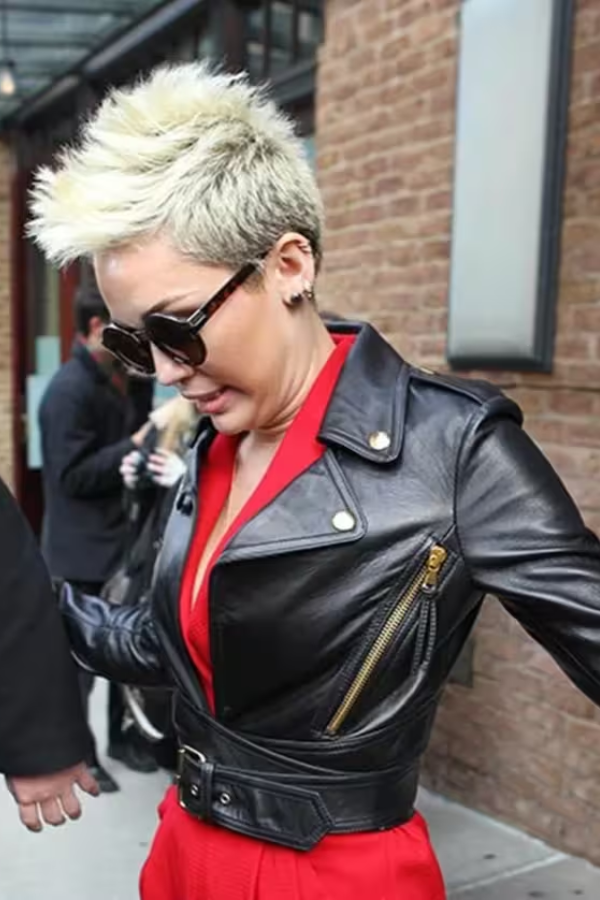 miley leather jacket